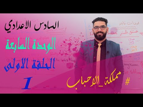 السادس الاعدادي الوحدة السابعة الحلقة  اشكال المستقبل