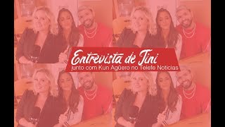 Entrevista de Tini e Kun Agüero para o Telefe Notícias (LENGENDADO)