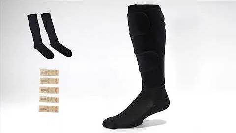 HOW TO wear compression wraps with velcro straps | Sigvaris Compreflex Transition Calf Wraps