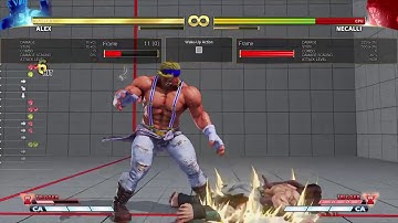 SFV: Arcade Edition Alex V-trigger 2 Stun\Reset Combo #2