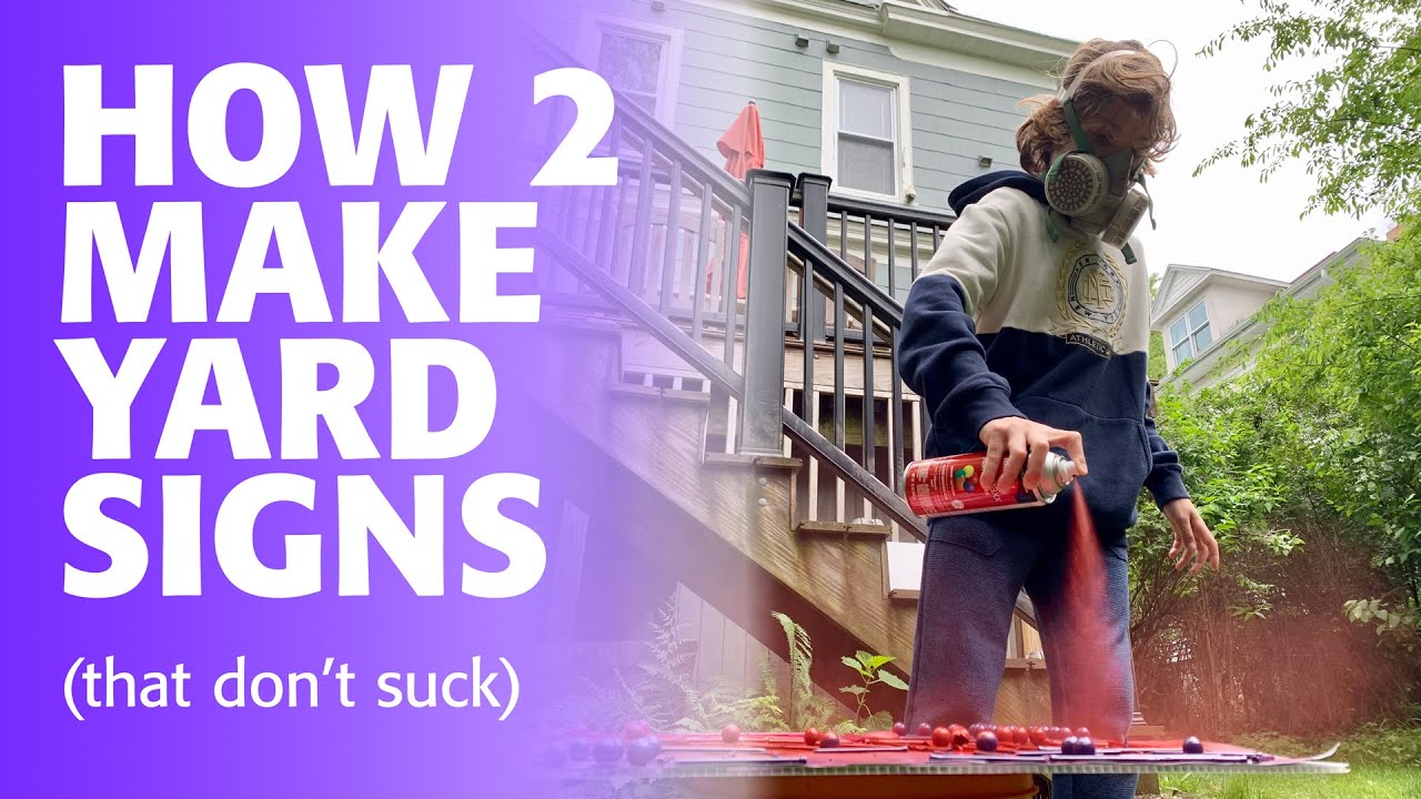 DIY Yard Signs YouTube