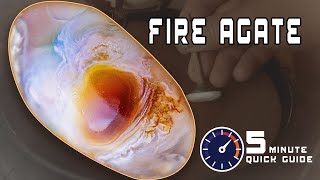 Celebrity Fire Agate Cabochon Polish | Complete Beginner Lapidary Tutorial Wealth