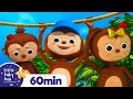 5 Little Monkeys Swinging In The Tree | +More Nursery Rhymes | ABCs and 123s | Little Baby Bum