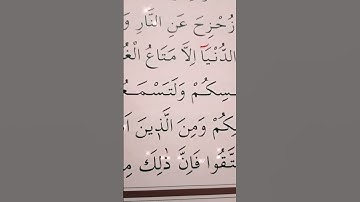 سورة ال عمران الأية 185 إلى 186 القارئ سعد الغامدي
