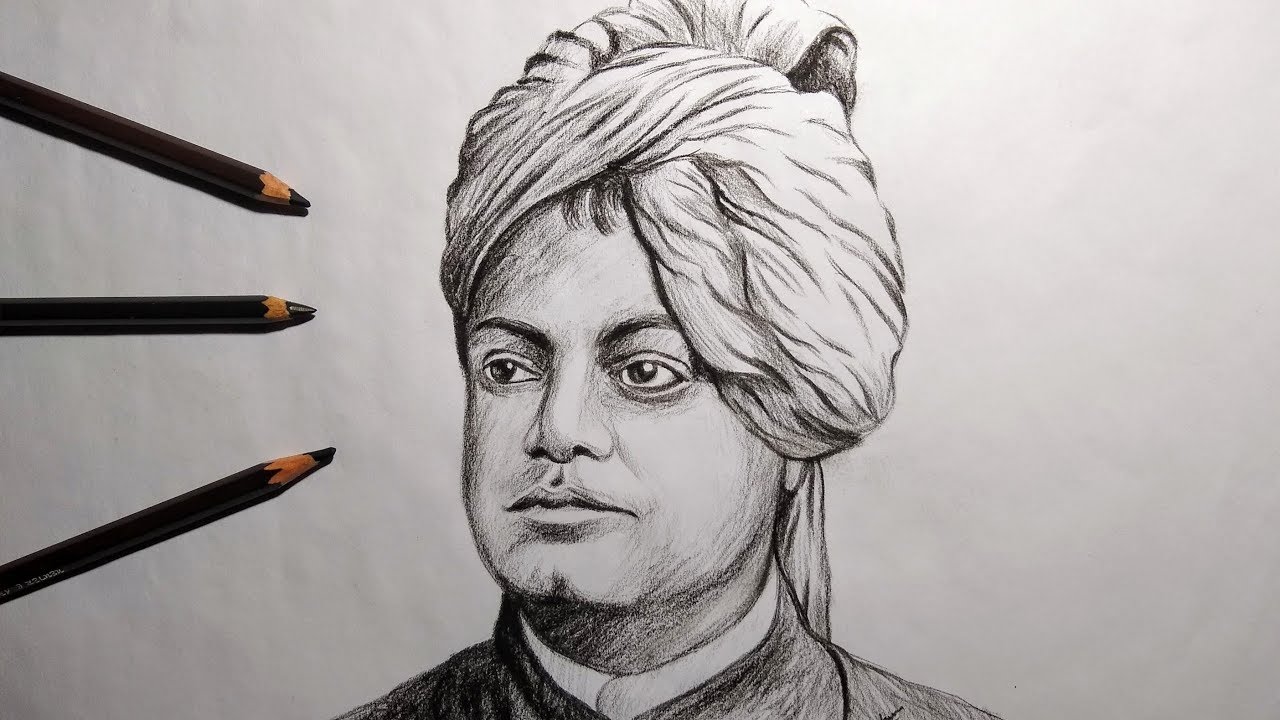 Swami Vivekananda Drawing - YouTube