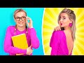 FROM NERDY TO HOTTIE || Transforming Clothing Hacks To Become Popular By 123 GO! GOLD