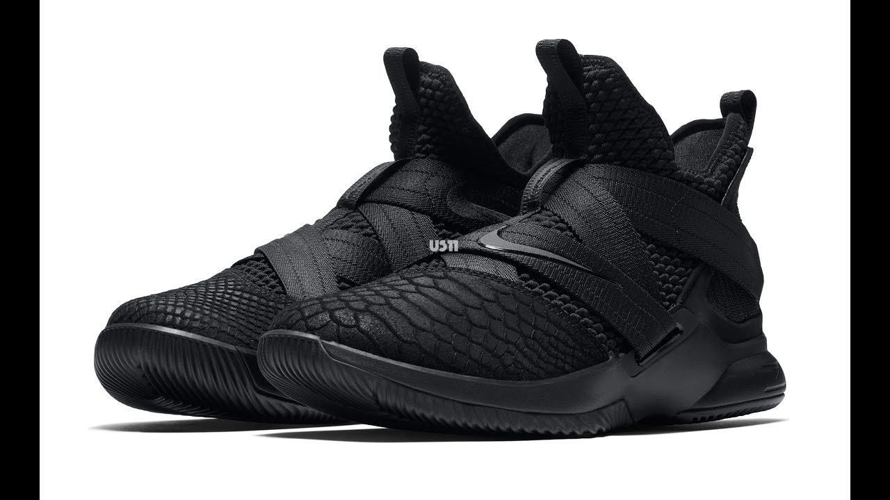 lebron soldier 12 black black