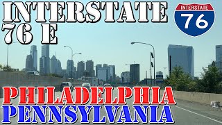 I-76 East - Philadelphia - Pennsylvania - 4K Highway Drive
