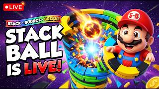 🔥 STACK BALL LIVE 🔴 Can I Reach the FINAL LEVEL?! 😱 | Satisfying Gameplay screenshot 5