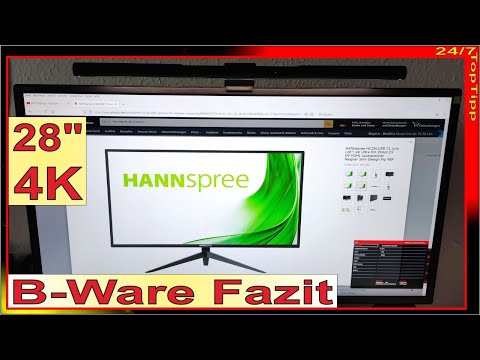 Hannspree HC281UPB 28" 4K Monitor [ B-Ware Fazit ] Schrott oder Schnäppchen? OSD - Gamer Monitor 4K