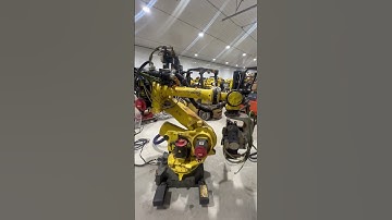 Fanuc R2000iB/165F brief test R30iA Contoller, servo spot welding gun with 7th axis drive