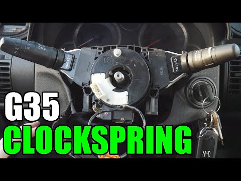 How To DIAGNOSE and REPLACE a BAD CLOCKSPRING on an Infiniti G35 - YouTube