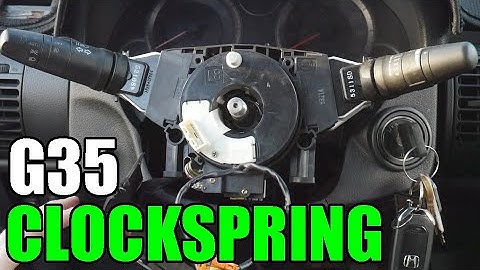 How To DIAGNOSE and REPLACE a BAD CLOCKSPRING on an Infiniti G35
