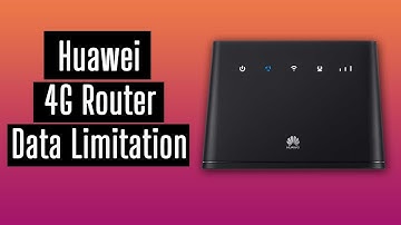 Huawei 4G router data usage limit using Huwaei Hi link