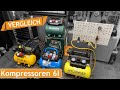 Stanley, WELDINGER, Güde, Metabo: wo liegen die Unterschiede? | 6l Kompaktkompressoren im Vergleich