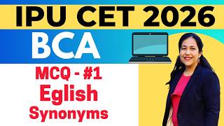 IPU BCA CET 2026 | English MCQ -1 | BCA Entrance Exam | Guarantted Admission in Top IPU College