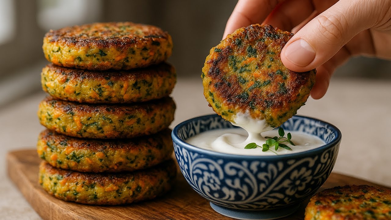 These chickpea patties taste better than meat! A simple and healthy recipe!