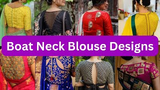 Boat Neck Blouse Designs Latest Boatneck Blouse Pattern Fancy Boat Neck Blouse