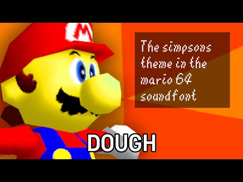 The Simpsons Theme in the Mario 64 Soundfont