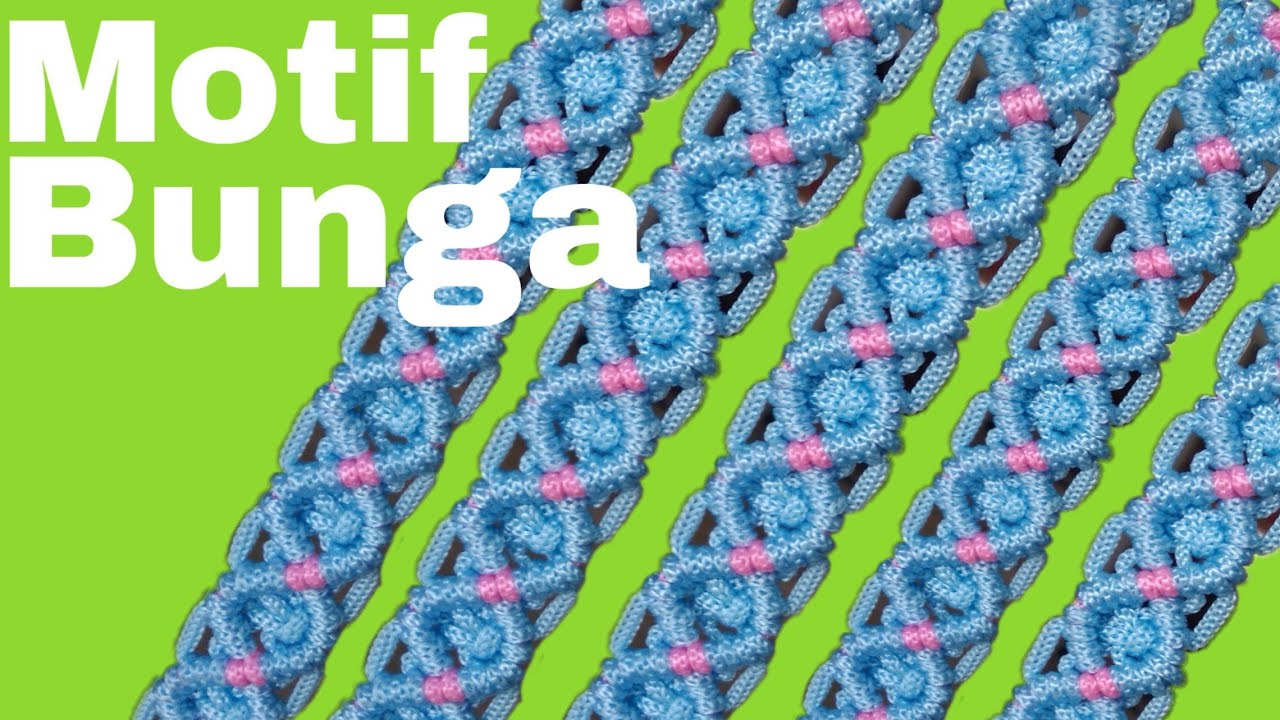 handle Motif bunga cantik #talikur #macrameflower #talikurmotifbunga