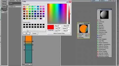 LightWave 9 Node Editor- Pre and Post Behaviors for Gradients