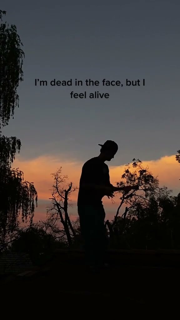 Dead in the face, but I’m feelin alive ?