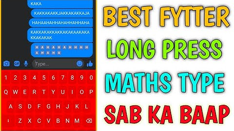 Best Keyboard For Facebook Fight | Fast Typing Keyboard 2022 | Long Press Keyboard | Fb fyt 2022