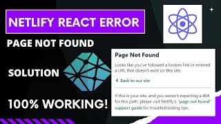 How to Fix Netlify Page Not Found? | Netlify React Page Not Found Solution 2022.