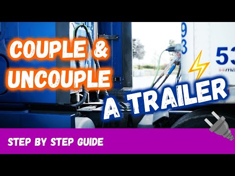 Demonstration -  How to couple and uncouple a tractor trailer Instructions, how to properly hook