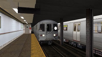 OpenBVE: R46 (S) Trains at Botanic Garden