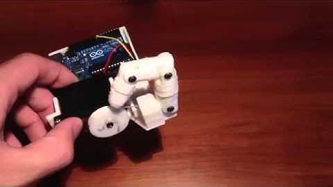 InMoov Single Finger Arduino Controlled 3D Printed Robot Hand
