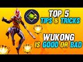 TOP 5 WUKONG TIPS AND TRICKS - #JONTYGAMING - GARENA FREEFIRE BATTLEGROUND