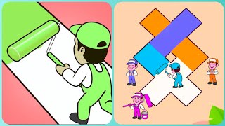 brush 🖌️ master 😎 Play 999 Levels Tiktok Games draw to Home 🏠 🏡,  Gameplay iOS, Android screenshot 3