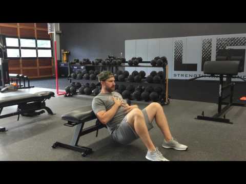 Glute Bridge from Bench