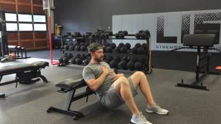 Glute Bridge from Bench