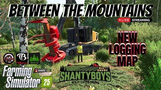 BETWEEN THE MOUNTAINS - NEW LOGGING MAP - FS25