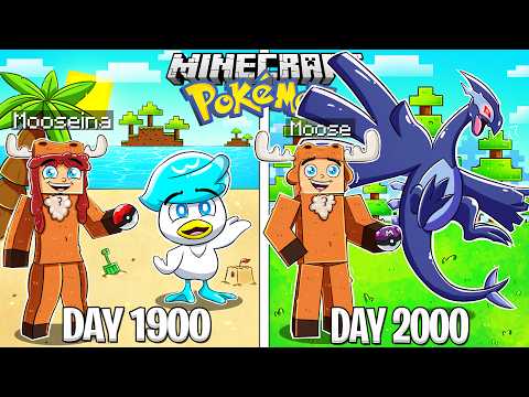 I Survived 2000 DAYS in Minecraft POKEMON!