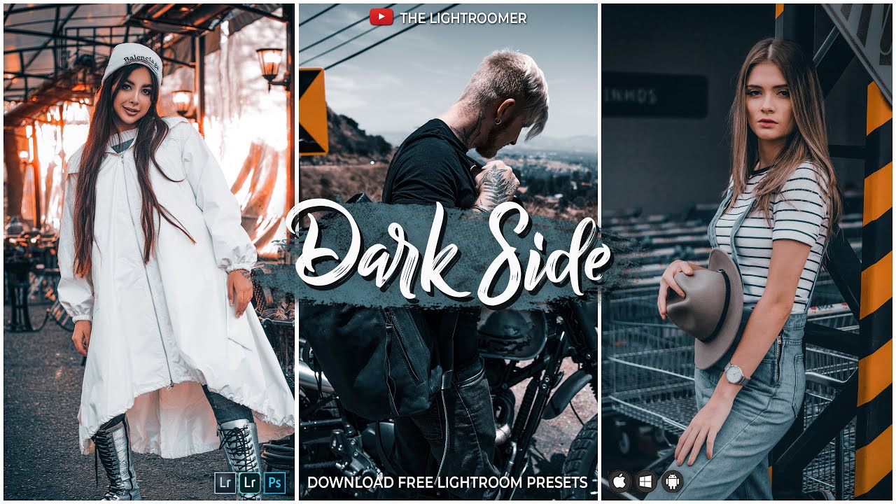 Dark Side Preset | Free Lightroom Presets 2020 Moody Dark Blue Preset Lightroom Mobile Tutorial 2020