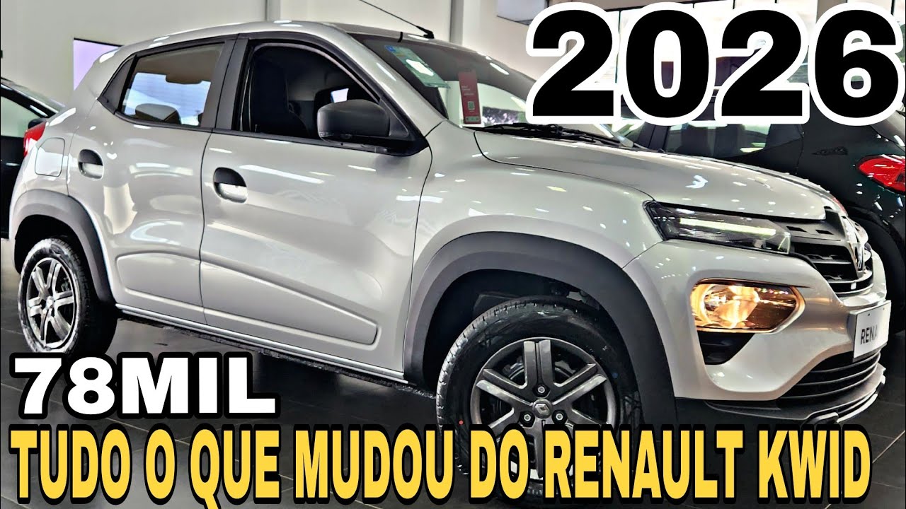 NOVO RENAULT KWID ZEN 2026 TODOS OS DETALHES DO QUE MUDOU | Perdeu e Ganhou Itens na Linha 2026!!!