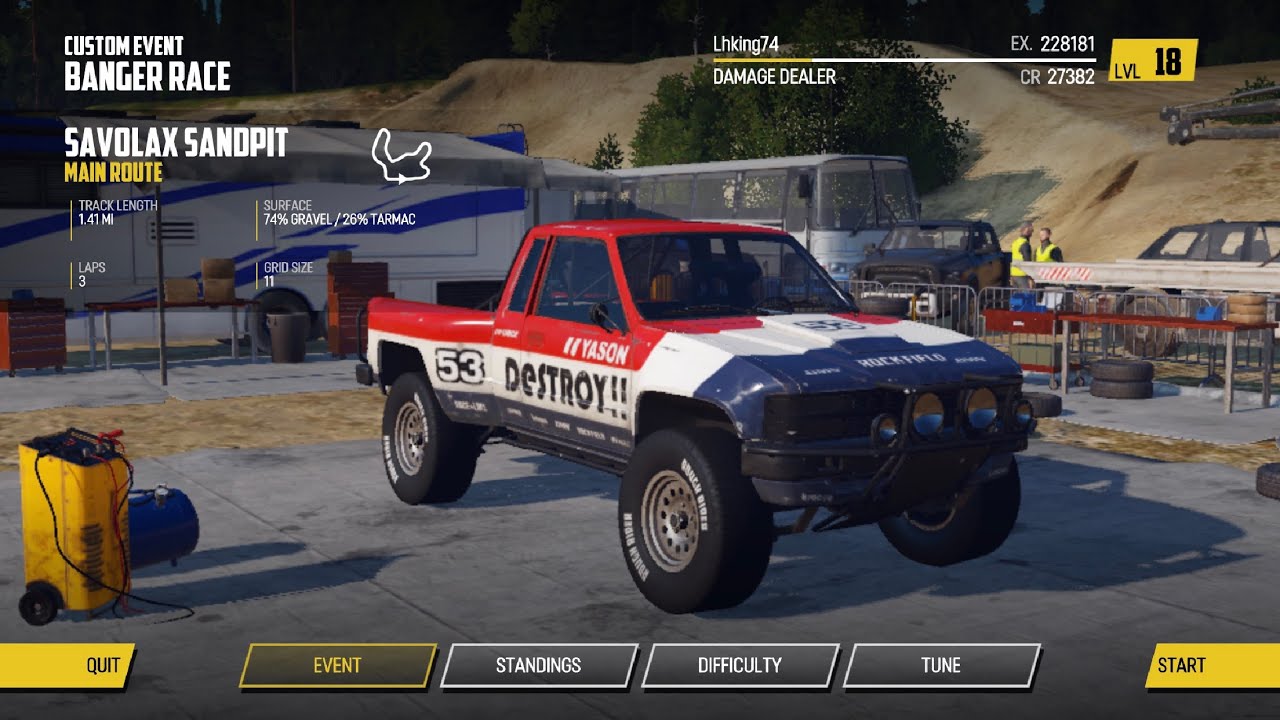Stadium Truck Racing - Savolak Sandpit - Wreckfest - YouTube