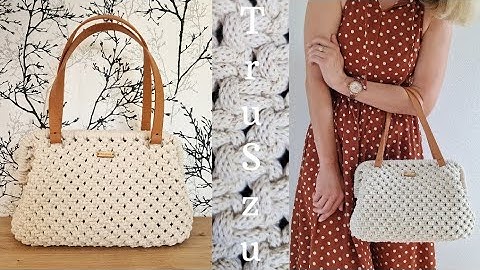 DIY Macrame BAG tutorial / Retro Makrama Torebka / Bigle / Boho Purse