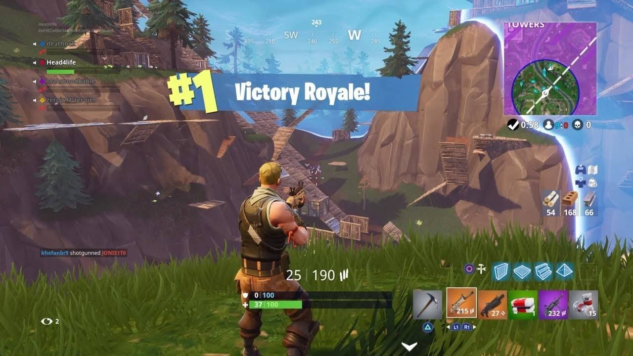 Being Carried To A Win On 50 Vs 50 V2 Fortnite Battle Royal
