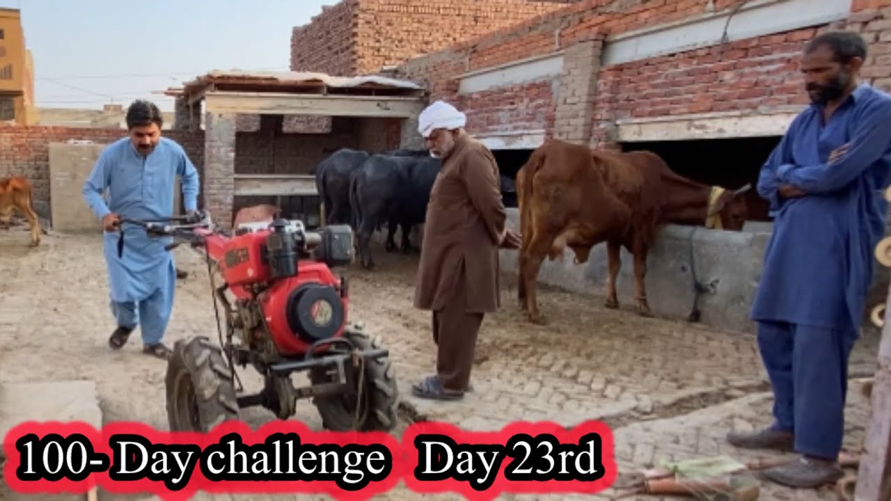 Rana Aslam Khan Waqar da mini Tractor | Hydroponics fodder updates  25th day of 100 days Challenge