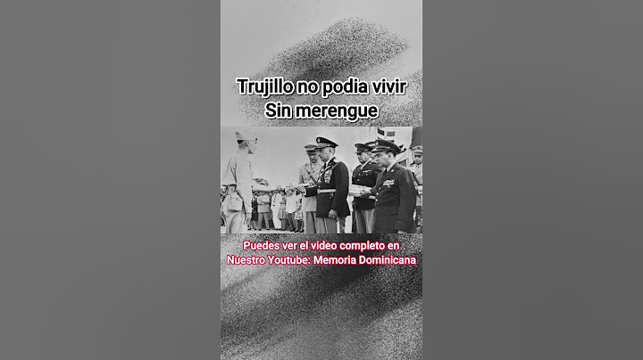 Trujillo amaba el Merengue. Esto paso por no tocar merengue. #trujillo #historiadominicana #política