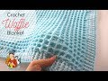 Crochet Easy Waffle Baby Blanket