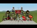 Monster Battle:CAR EATER HOUSE HEAD,BUS EATER,CHOO CHOO CHARLES,MEGAHORN , TRAIN EATER (GMOD) 2