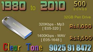 [ E05-320 / 1648 ]  கூட்டுக்கொரு பாட்டிருக்கு  80s 90s 2000s songs in pen drive