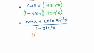 PC: 5.2 Notes: Example 5 - Verifying a Trigonometric Identity