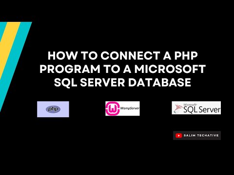 How to Connect a PHP Program to a Microsoft SQL Server Database on WAMP