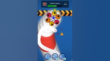 Worms zone io worms zone magic game play snake game saamp wala game 2 URAliYt #shorts